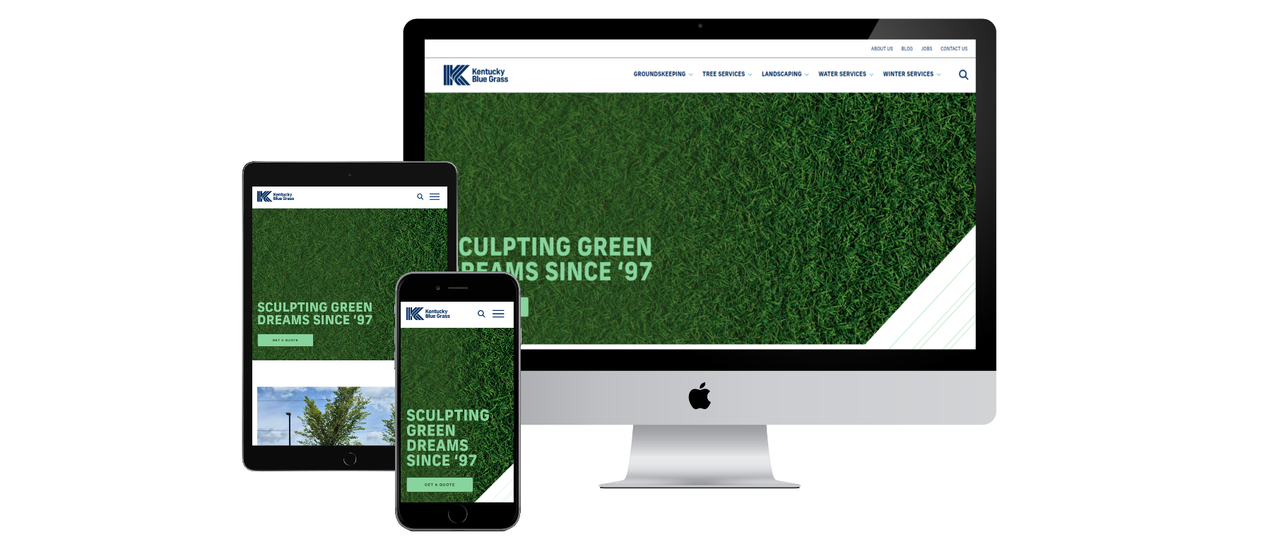 Kentucky Blue Grass LTD website preview